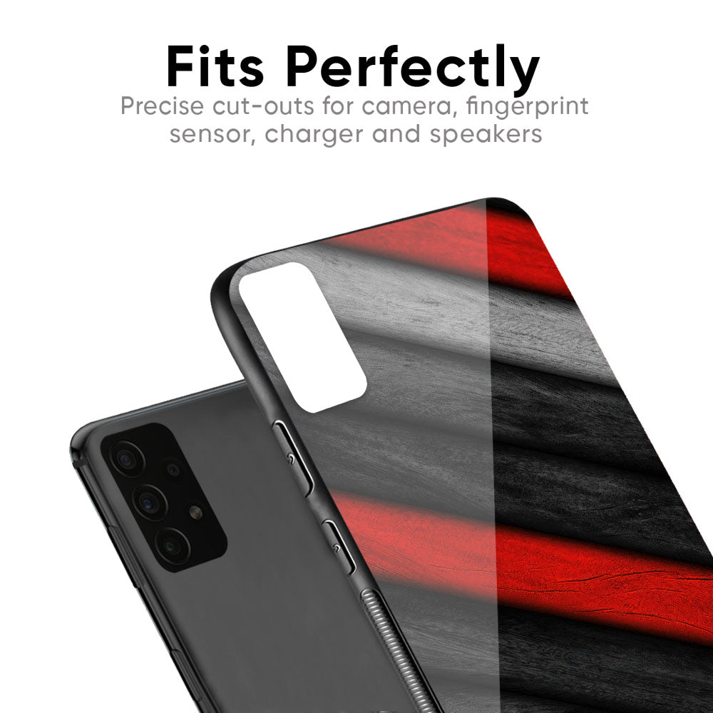 Soft Wooden Texture Glass Case for Samsung Galaxy F41
