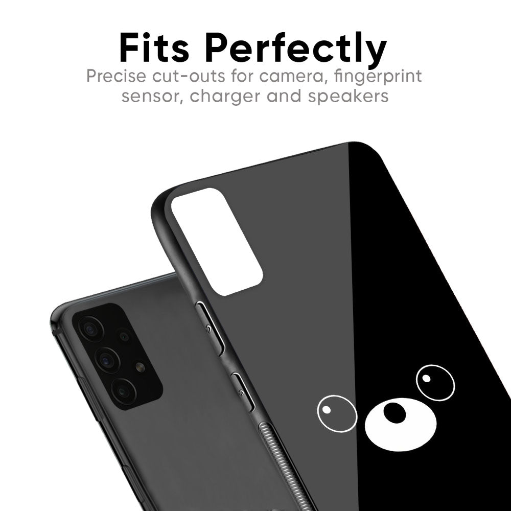 Cute Bear Glass Case for Samsung Galaxy F41