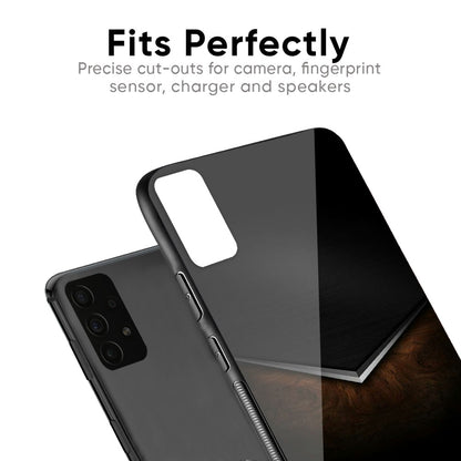 Dark Walnut Glass Case for Samsung Galaxy F41