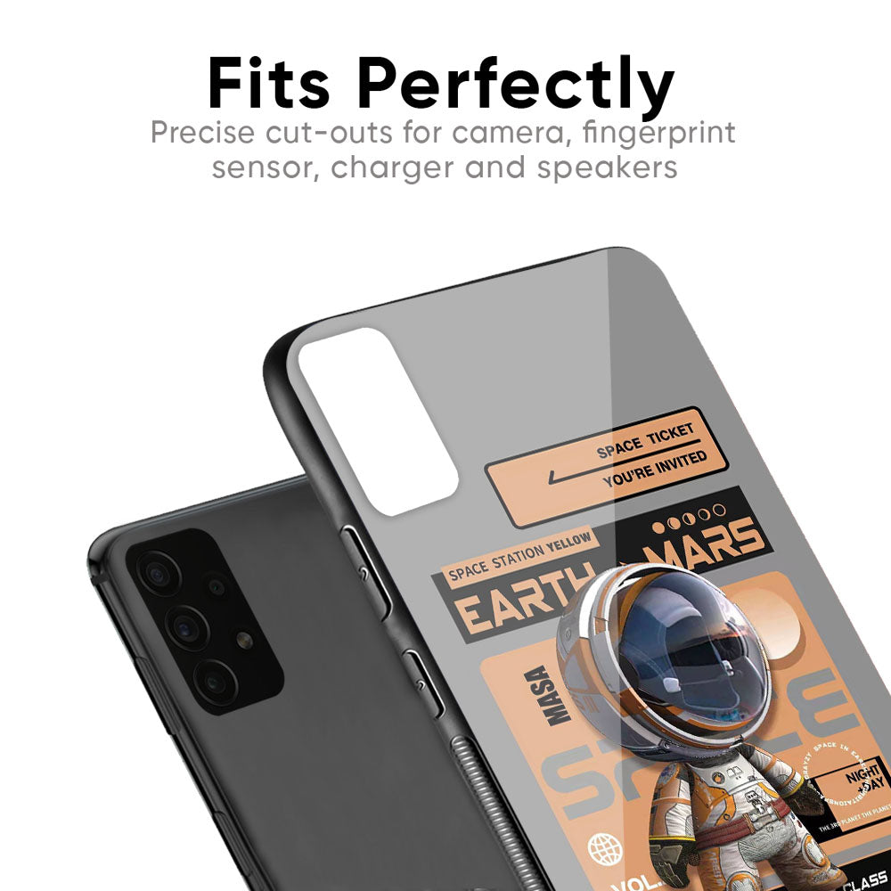Space Ticket Glass Case for Samsung Galaxy S10 lite