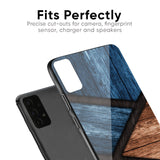 Wooden Tiles Glass Case for Realme C3