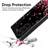 Heart Rain Fall Glass Case for Samsung Galaxy Z Fold5 5G