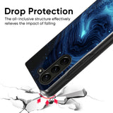 Dazzling Ocean Gradient Glass Case for Samsung Galaxy Z Fold5 5G