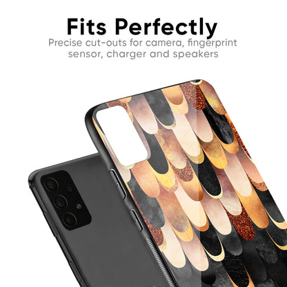 Bronze Abstract Glass Case for Poco X5 Pro 5G