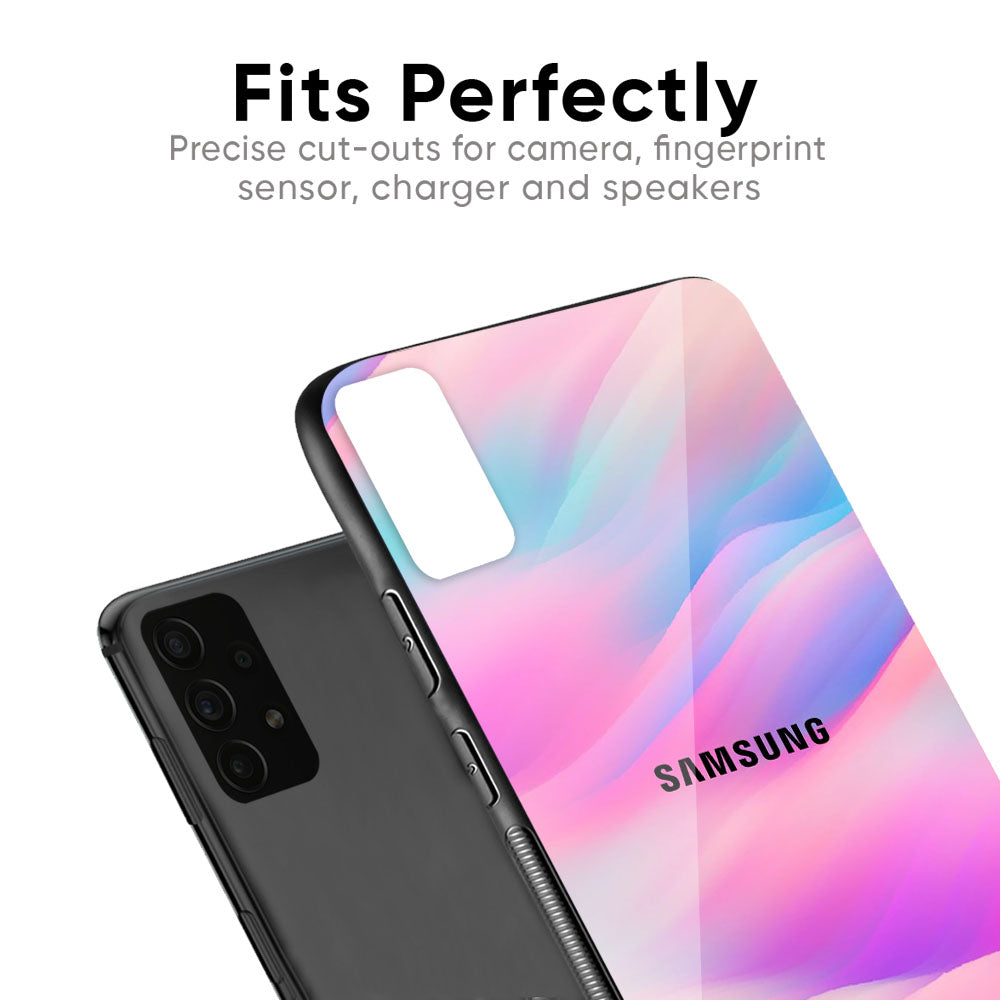 Colorful Waves Glass case for Samsung Galaxy A14 5G