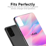 Colorful Waves Glass case for Vivo V27 5G