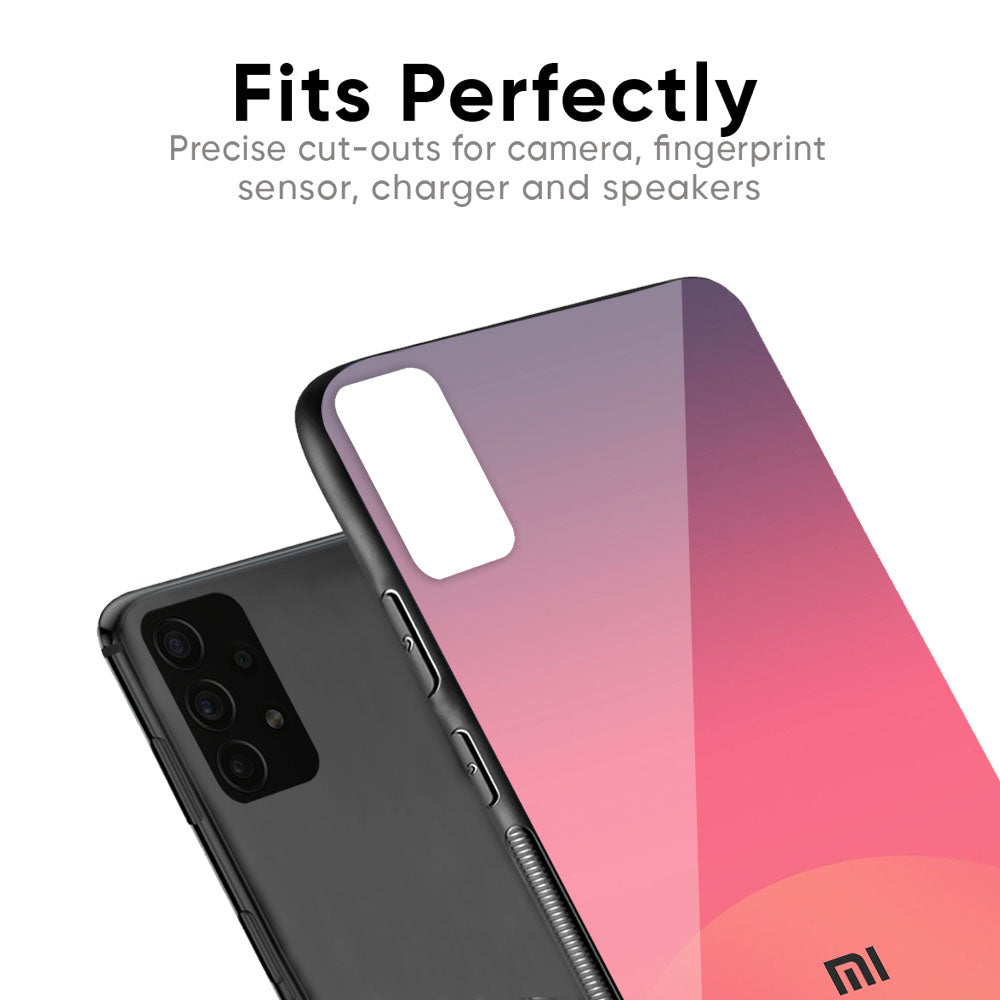 Sunset Orange Glass Case for Redmi Note 12 5G