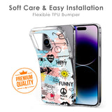 Happy Doodle Soft Cover for iPhone 8