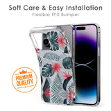 Retro Floral Leaf Soft Cover for iPhone 13 mini