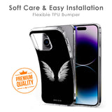 White Angel Wings Soft Cover for iPhone SE