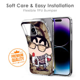 Nerdy Shinchan Soft Cover for iPhone 8