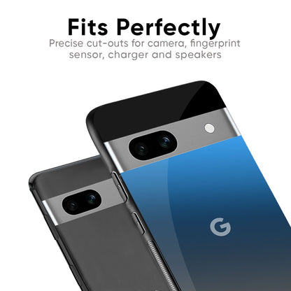 Blue Grey Ombre Glass Case for Google Pixel 8 Pro