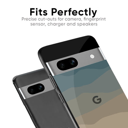 Abstract Mountain Pattern Glass Case for Google Pixel 6a