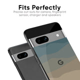 Abstract Mountain Pattern Glass Case for Google Pixel 6a