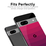 Wavy Pink Pattern Glass Case for Google Pixel 6a