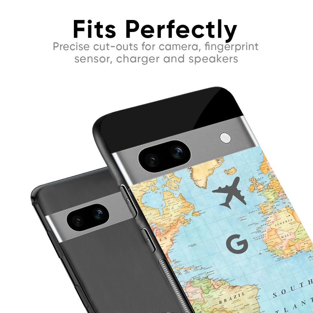 Fly Around The World Glass Case for Google Pixel 7A