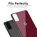 Classic Burgundy Glass Case for Google Pixel 6a