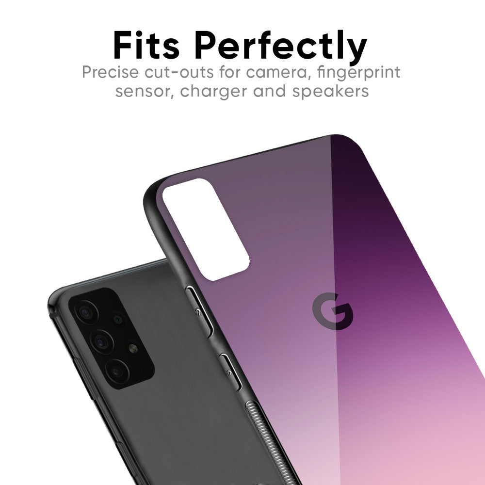 Purple Gradient Glass case for Google Pixel 7A