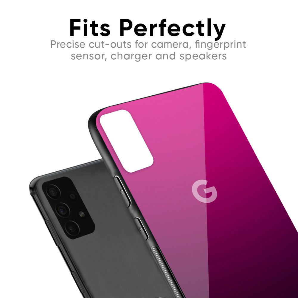 Purple Ombre Pattern Glass Case for Google Pixel 6a