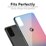 Blue & Pink Ombre Glass case for Google Pixel 6a