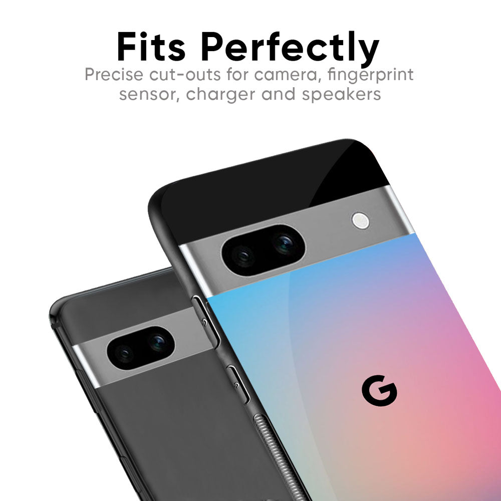 Blue & Pink Ombre Glass case for Google Pixel 8