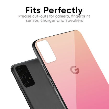 Pastel Pink Gradient Glass Case For Google Pixel 6a