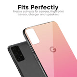 Pastel Pink Gradient Glass Case For Google Pixel 6a