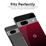 Wine Red Glass Case For Google Pixel 6a