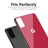 Solo Maroon Glass case for Google Pixel 7A