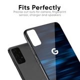 Blue Rough Abstract Glass Case for Google Pixel 6a