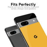 Fluorescent Yellow Glass case for Google Pixel 8