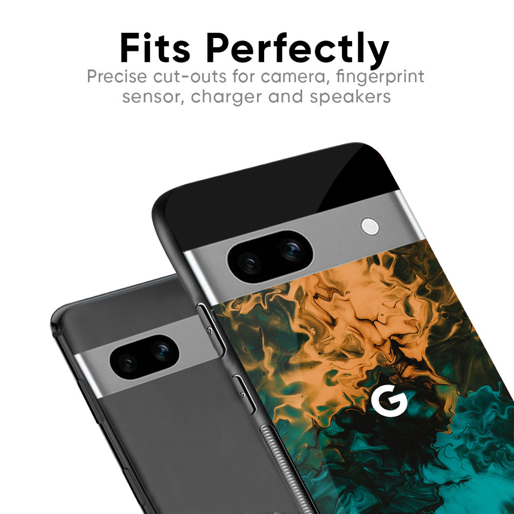 Watercolor Wave Glass Case for Google Pixel 8 Pro
