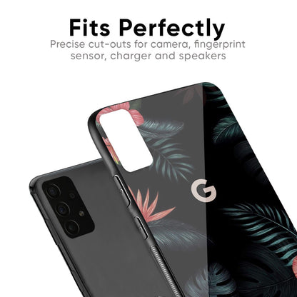 Tropical Art Flower Glass Case for Google Pixel 7A