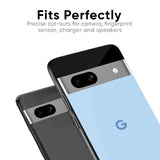 Pastel Sky Blue Glass Case for Google Pixel 8 Pro