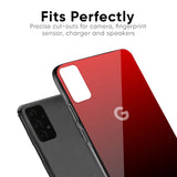 Maroon Faded Glass Case for Google Pixel 6a