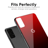 Maroon Faded Glass Case for Google Pixel 7A
