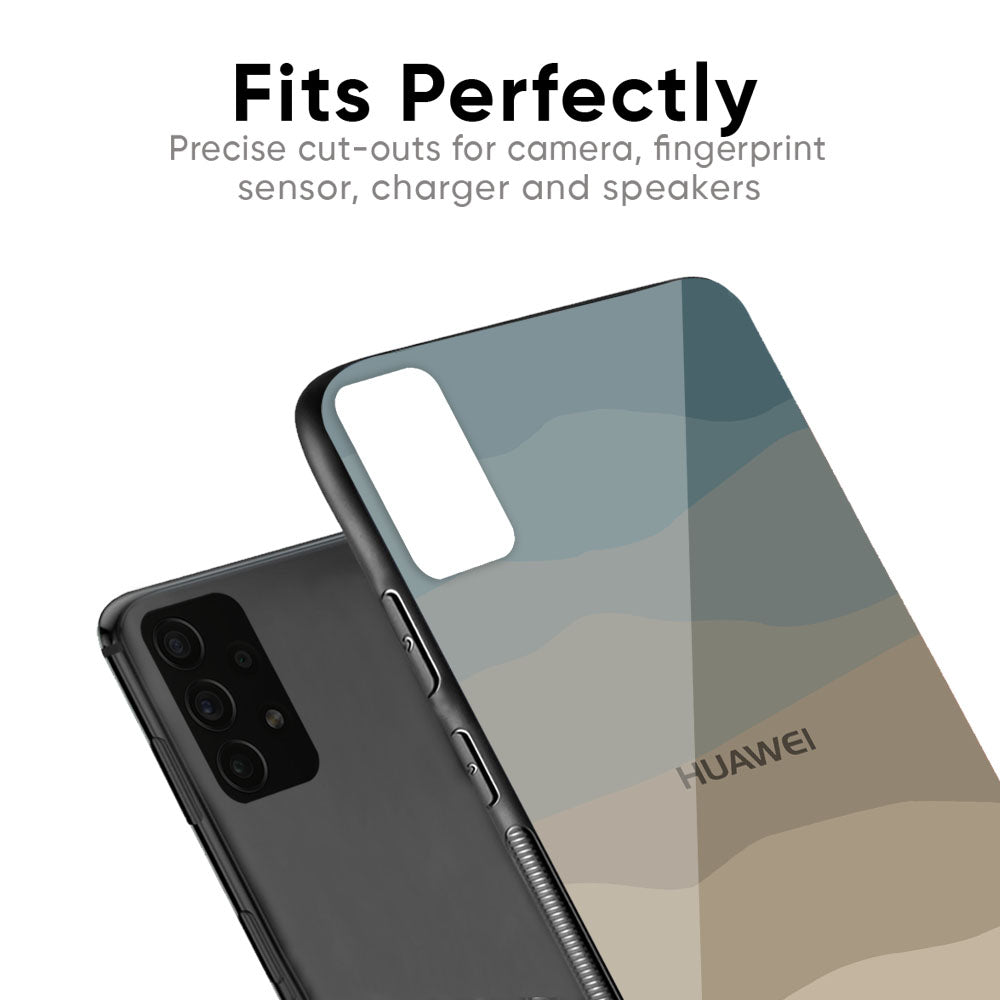 Abstract Mountain Pattern Glass Case for Huawei P30 Pro