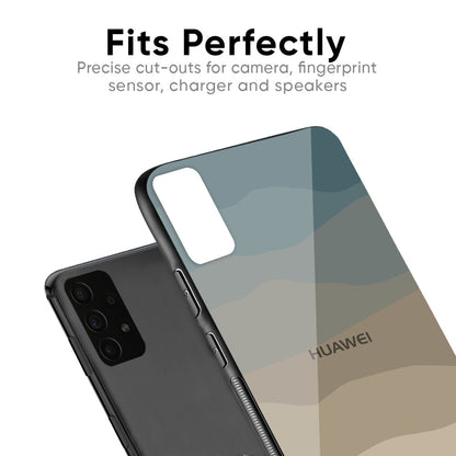 Abstract Mountain Pattern Glass Case for Huawei P40 Pro