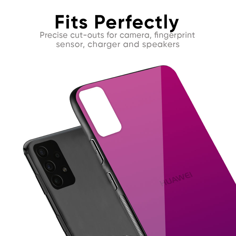 Magenta Gradient Glass Case For Huawei P30 Pro