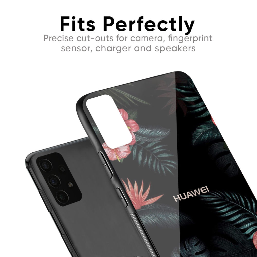 Tropical Art Flower Glass Case for Huawei P30 Pro