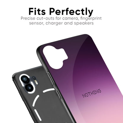 Purple Gradient Glass case for Nothing Phone 2