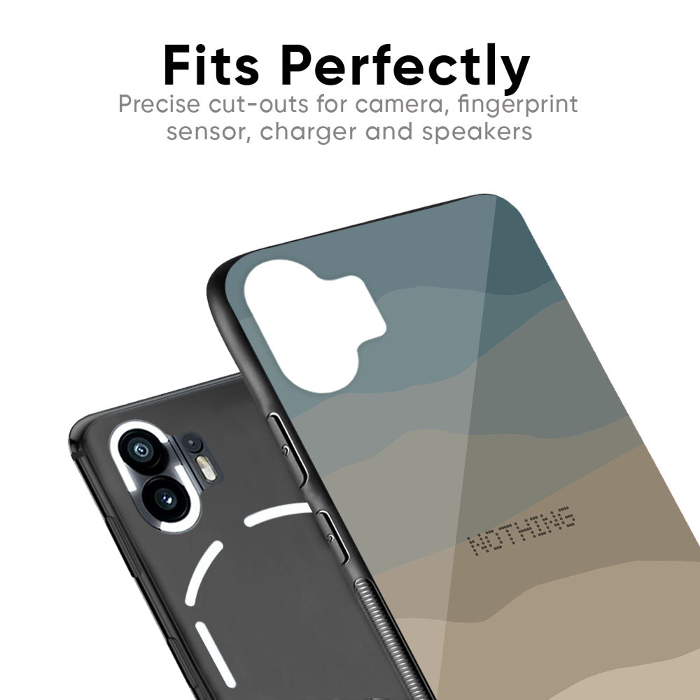 Abstract Mountain Pattern Glass Case for Nothing Phone 1