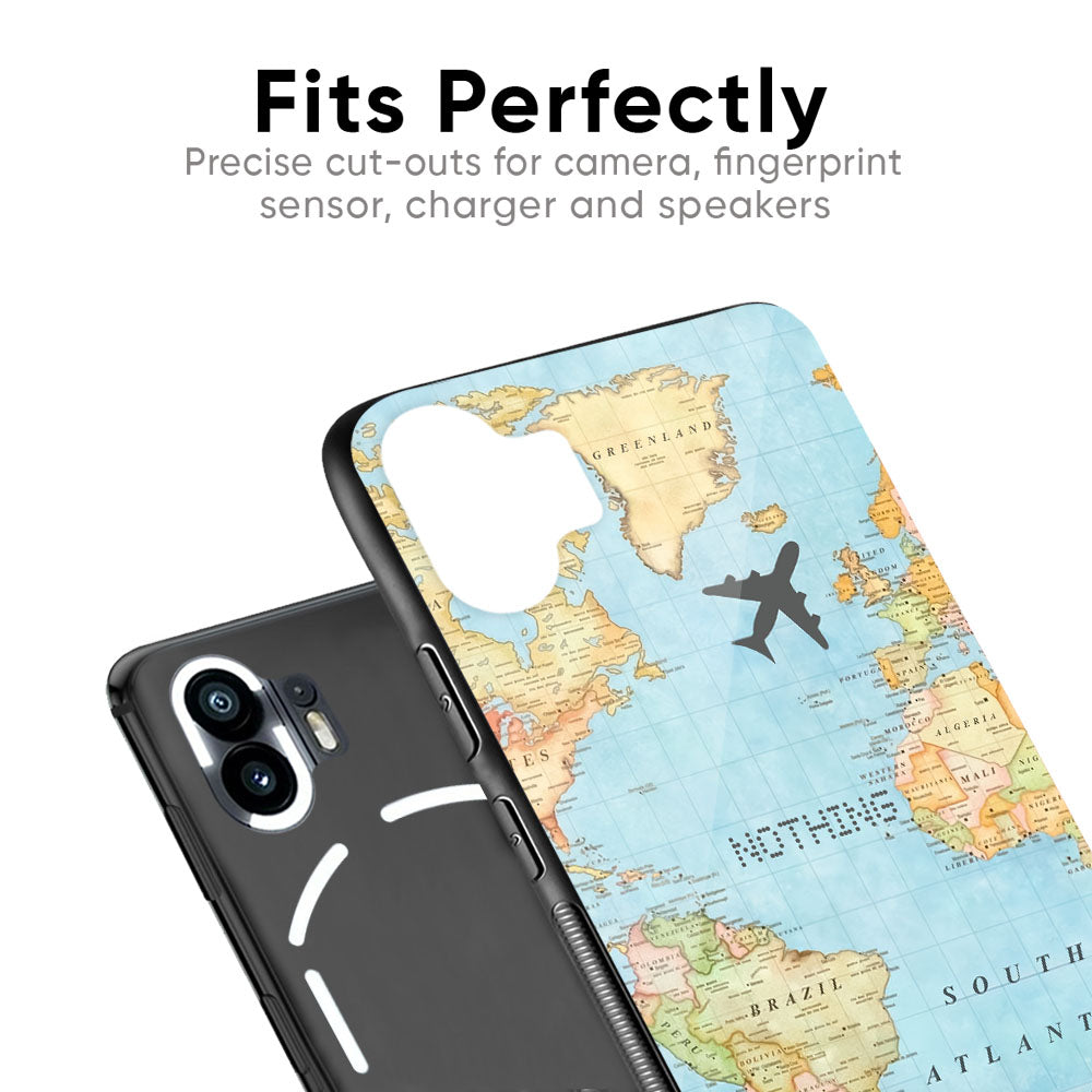 Fly Around The World Glass Case for Nothing Phone 1