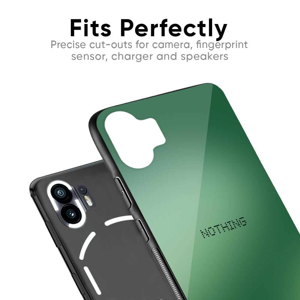 Green Grunge Texture Glass Case for Nothing Phone 1