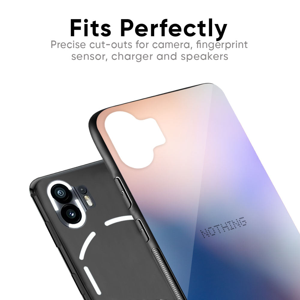 Blue Mauve Gradient Glass Case for Nothing Phone 1