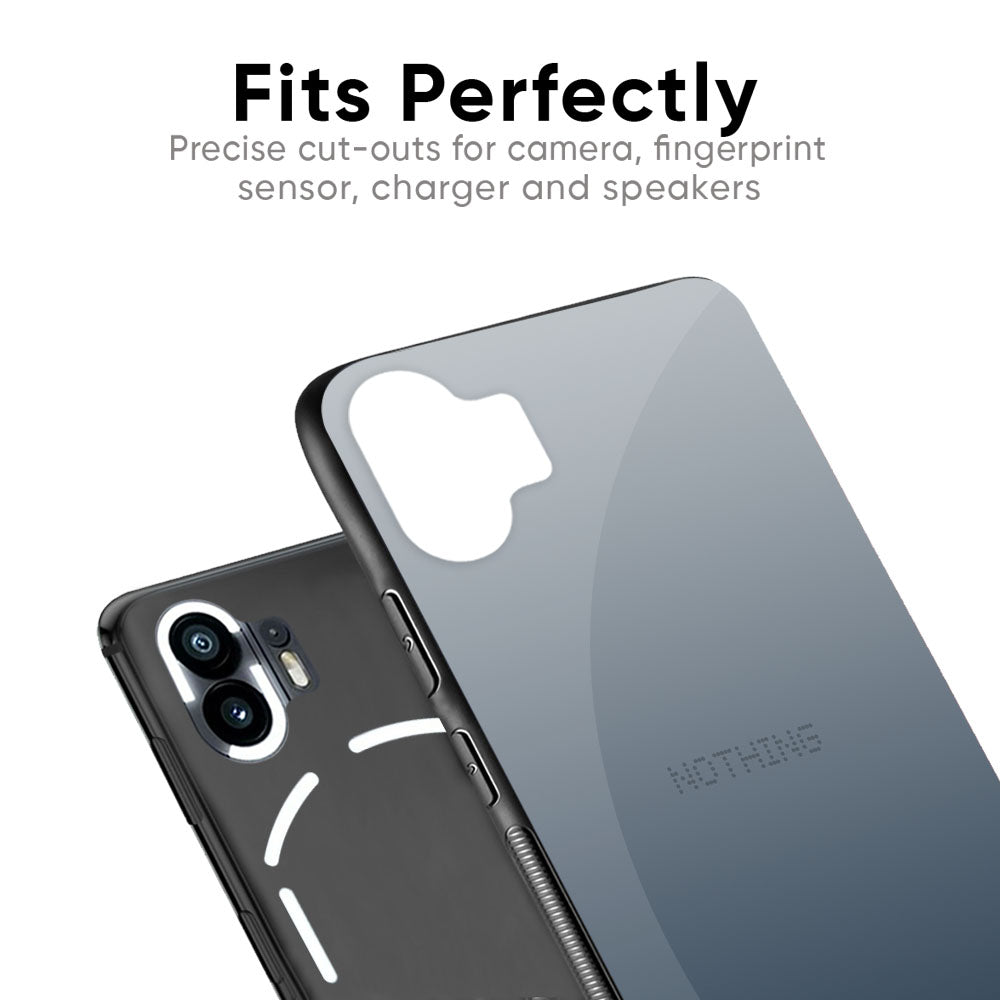 Smokey Grey Color Glass Case For Nothing Phone 2