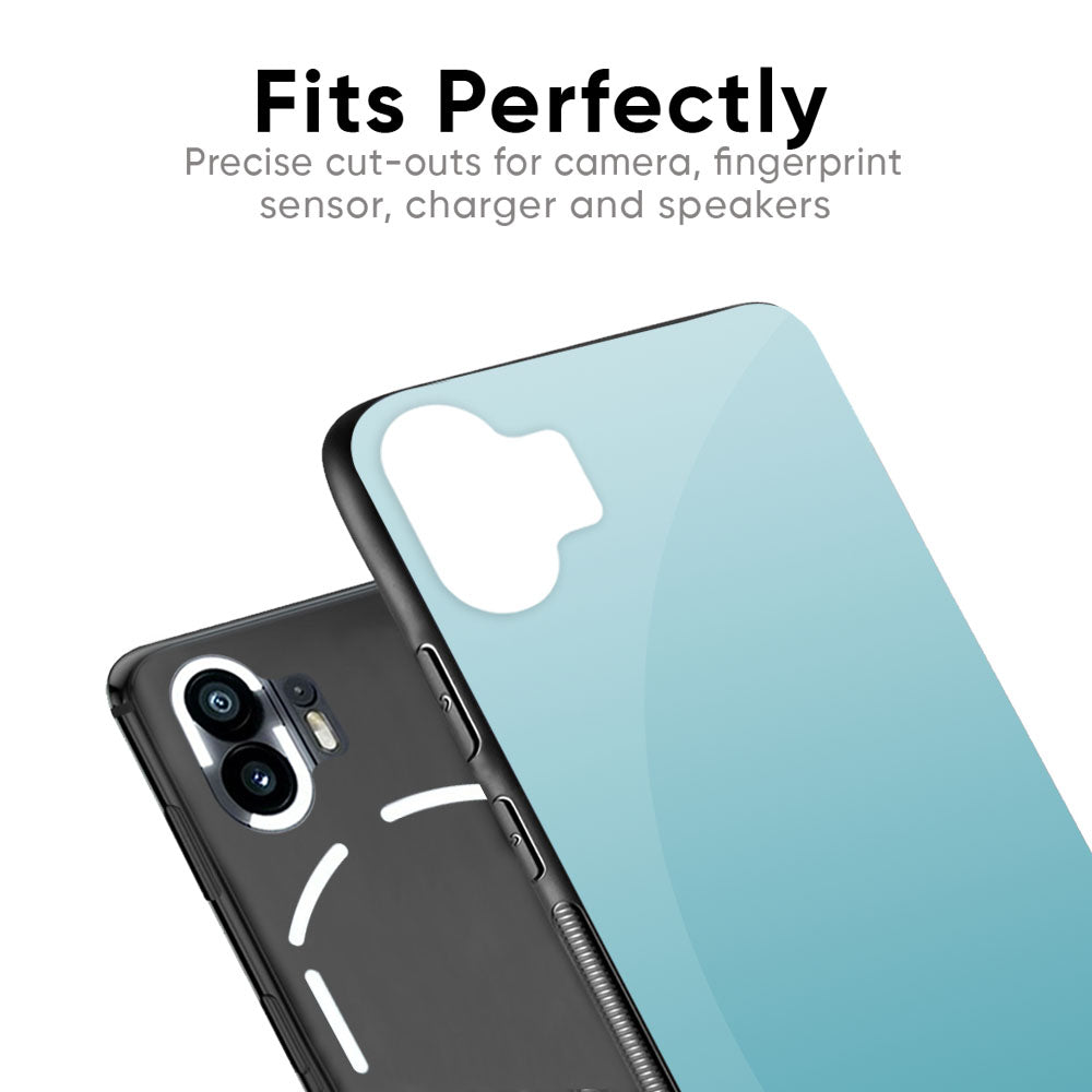 Arctic Blue Glass Case For Nothing Phone 2
