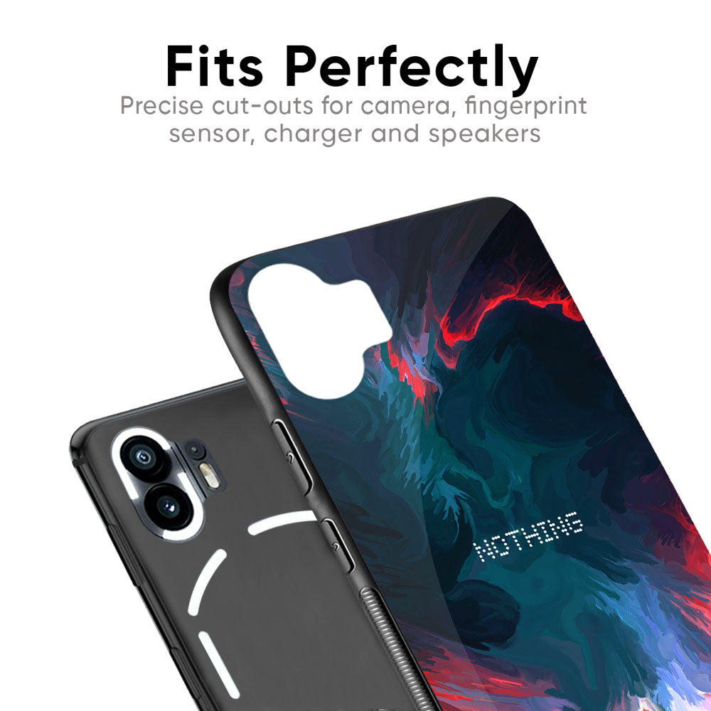 Brush Art Glass Case For Nothing Phone 2