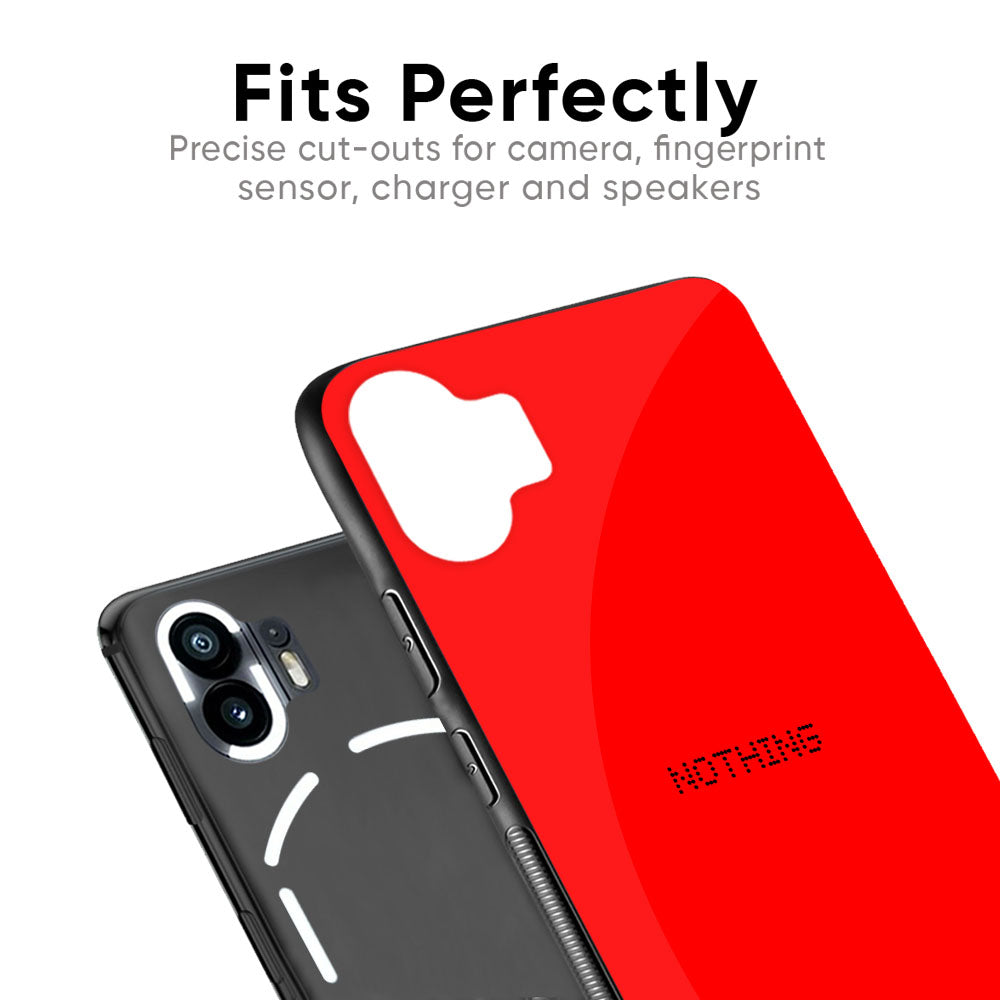 Blood Red Glass Case for Nothing Phone 2