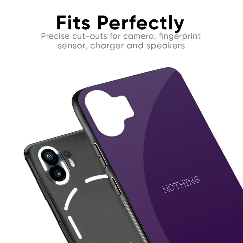 Dark Purple Glass Case for Nothing Phone 2